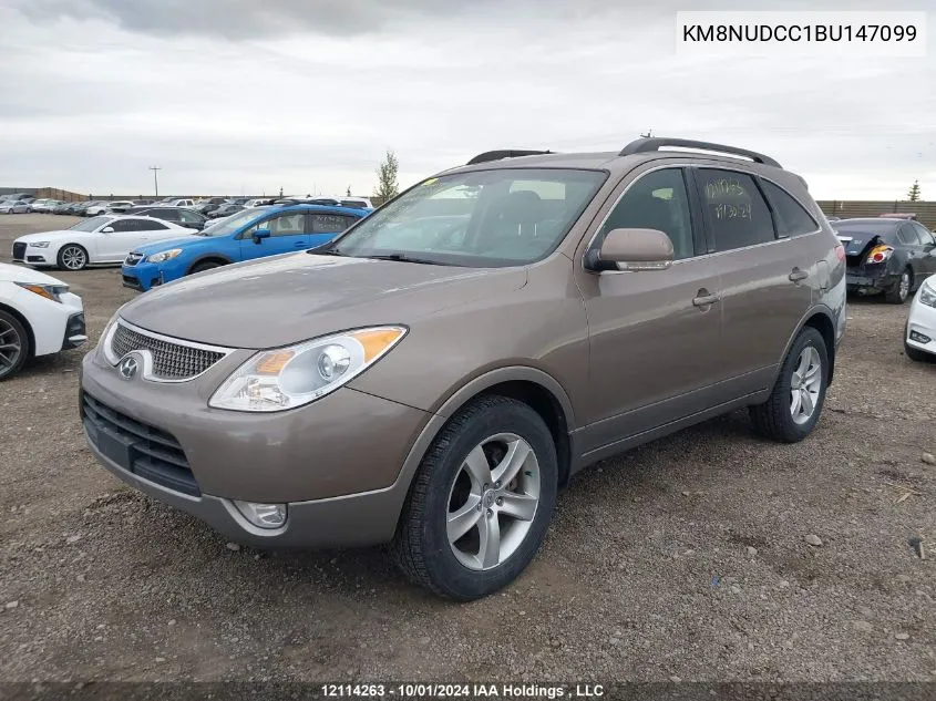 2011 Hyundai Veracruz Gls/Limited VIN: KM8NUDCC1BU147099 Lot: 12114263