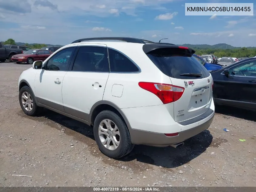 KM8NU4CC6BU140455 2011 Hyundai Veracruz Gls