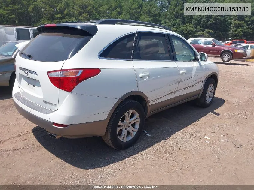 2011 Hyundai Veracruz Gls/Limited VIN: KM8NU4CC0BU153380 Lot: 40144288