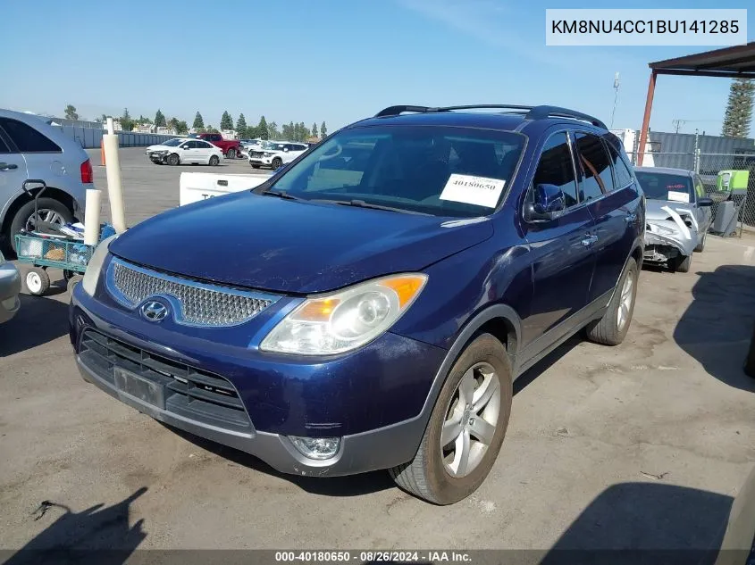 2011 Hyundai Veracruz Limited VIN: KM8NU4CC1BU141285 Lot: 40180650