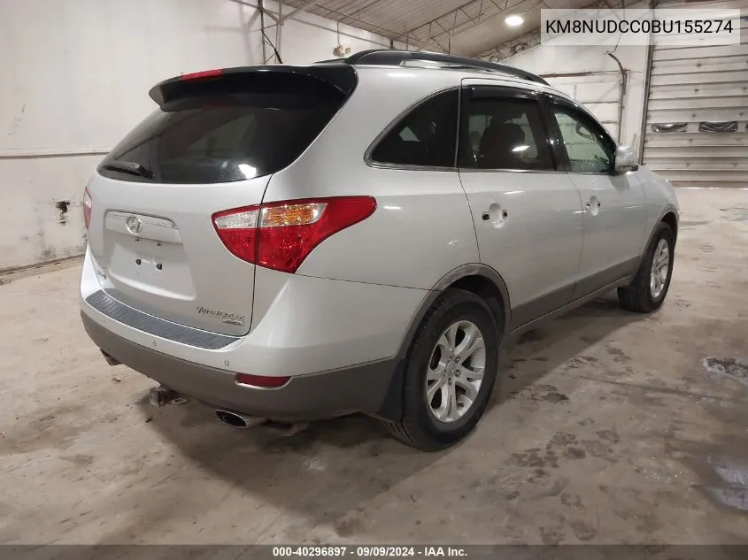 KM8NUDCC0BU155274 2011 Hyundai Veracruz Gls