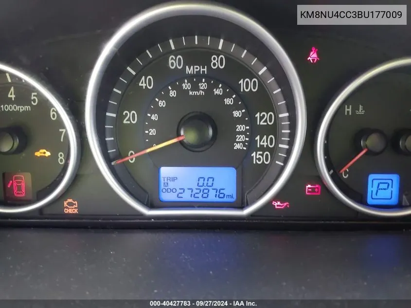 KM8NU4CC3BU177009 2011 Hyundai Veracruz Limited