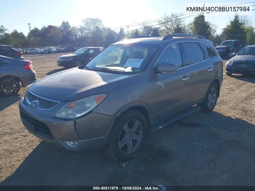 2011 Hyundai Veracruz Gls/Limited VIN: KM8NU4CC8BU157984 Lot: 40511979