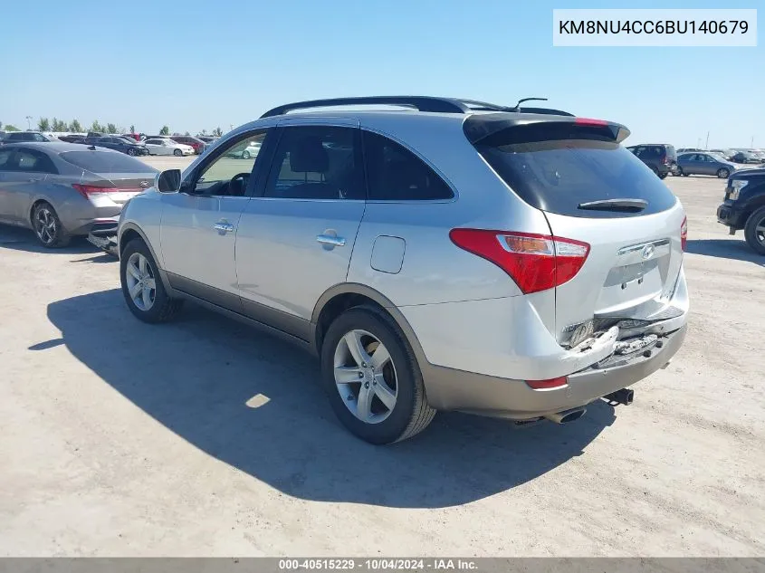 2011 Hyundai Veracruz Limited VIN: KM8NU4CC6BU140679 Lot: 40515229