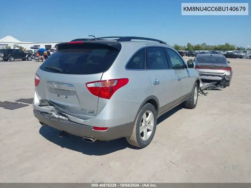 2011 Hyundai Veracruz Limited VIN: KM8NU4CC6BU140679 Lot: 40515229