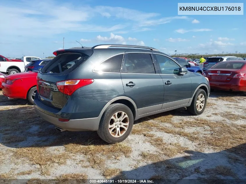 2011 Hyundai Veracruz Gls VIN: KM8NU4CCXBU176018 Lot: 40645191