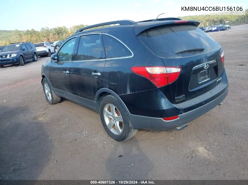 2011 Hyundai Veracruz Limited VIN: KM8NU4CC6BU156106 Lot: 40687326