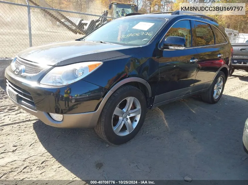 2011 Hyundai Veracruz Limited VIN: KM8NUDCC3BU169797 Lot: 40708776