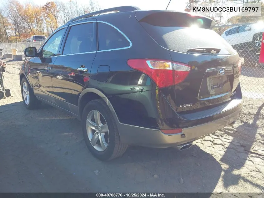 2011 Hyundai Veracruz Limited VIN: KM8NUDCC3BU169797 Lot: 40708776