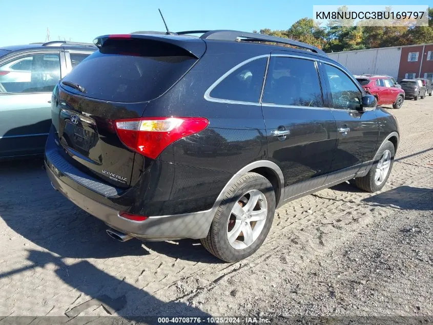 2011 Hyundai Veracruz Limited VIN: KM8NUDCC3BU169797 Lot: 40708776