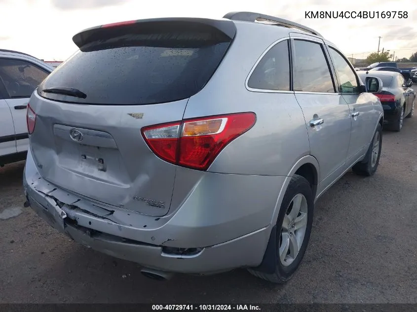 2011 Hyundai Veracruz Limited VIN: KM8NU4CC4BU169758 Lot: 40729741