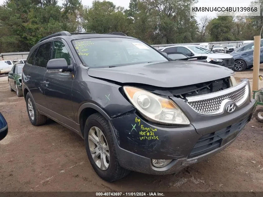 2011 Hyundai Veracruz Gls VIN: KM8NU4CC4BU139868 Lot: 40743697