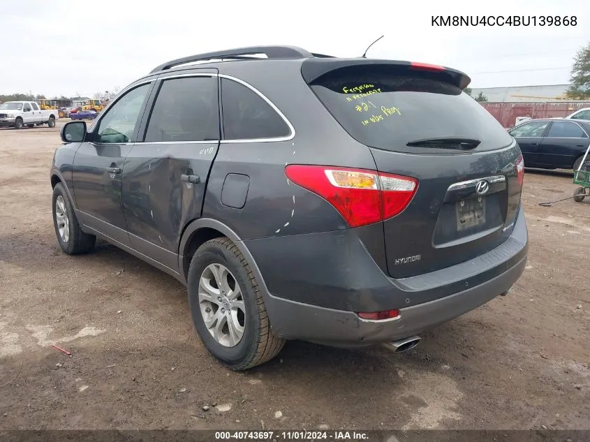 2011 Hyundai Veracruz Gls VIN: KM8NU4CC4BU139868 Lot: 40743697