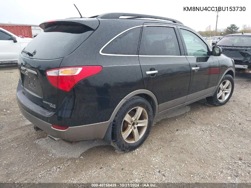 2011 Hyundai Veracruz Limited VIN: KM8NU4CC1BU153730 Lot: 40750439