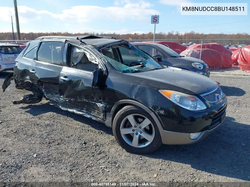 2011 Hyundai Veracruz Limited VIN: KM8NUDCC8BU148511 Lot: 40795149