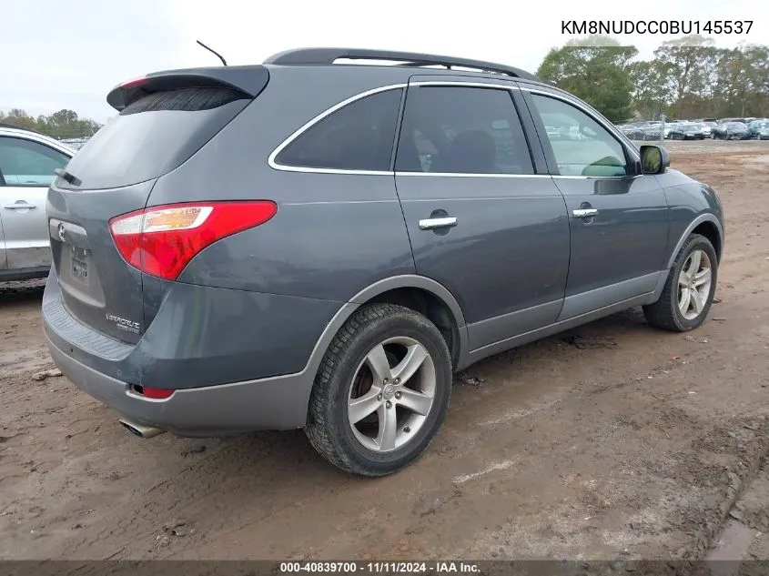 2011 Hyundai Veracruz Limited VIN: KM8NUDCC0BU145537 Lot: 40839700