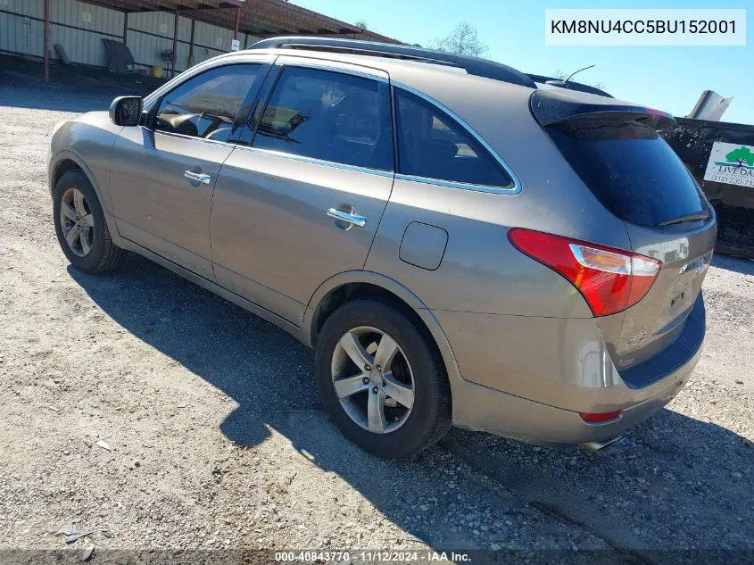 2011 Hyundai Veracruz Limited VIN: KM8NU4CC5BU152001 Lot: 40843770