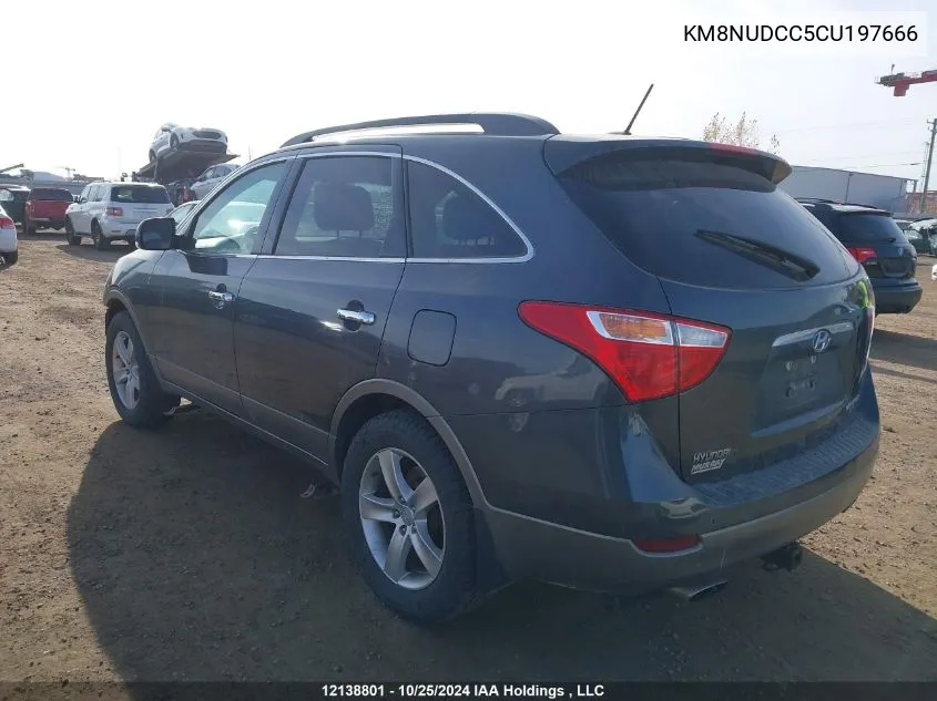 2012 Hyundai Veracruz Gls/Limited VIN: KM8NUDCC5CU197666 Lot: 12138801