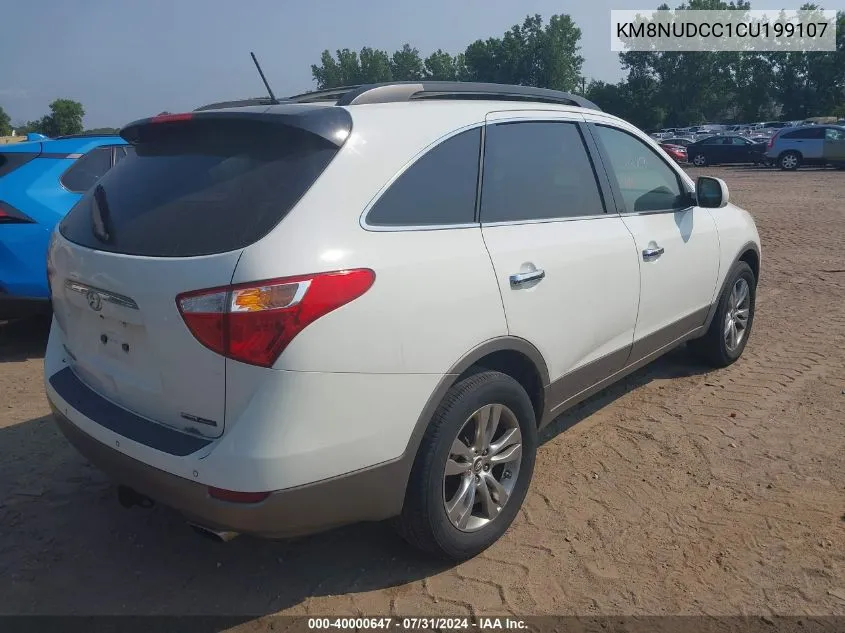 2012 Hyundai Veracruz Limited VIN: KM8NUDCC1CU199107 Lot: 40000647