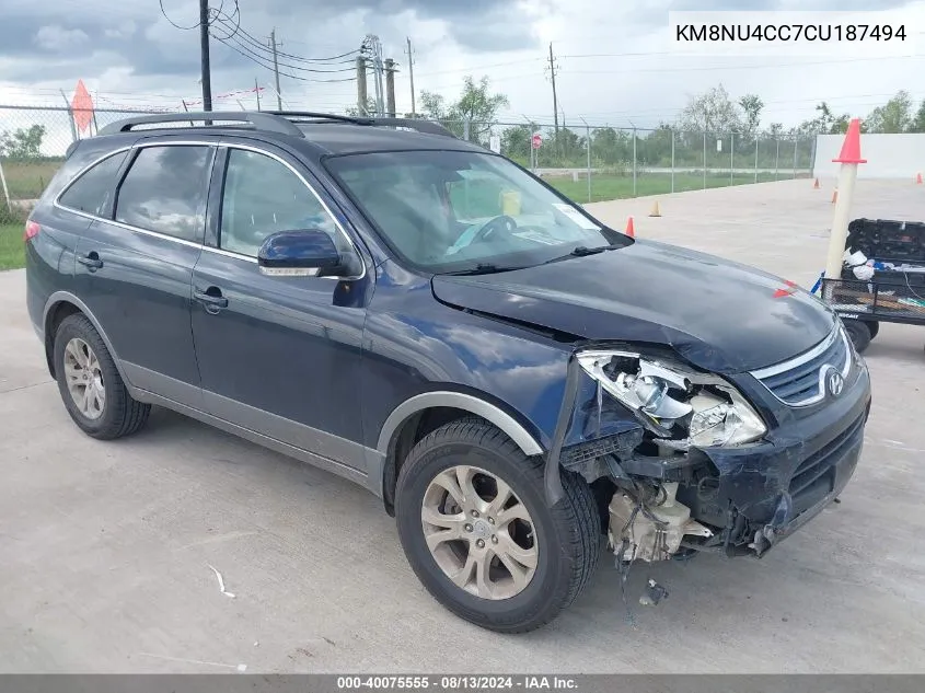 KM8NU4CC7CU187494 2012 Hyundai Veracruz Gls