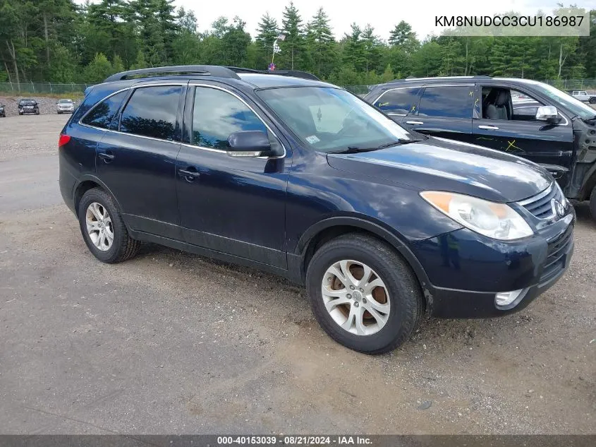 2012 Hyundai Veracruz Gls VIN: KM8NUDCC3CU186987 Lot: 40153039