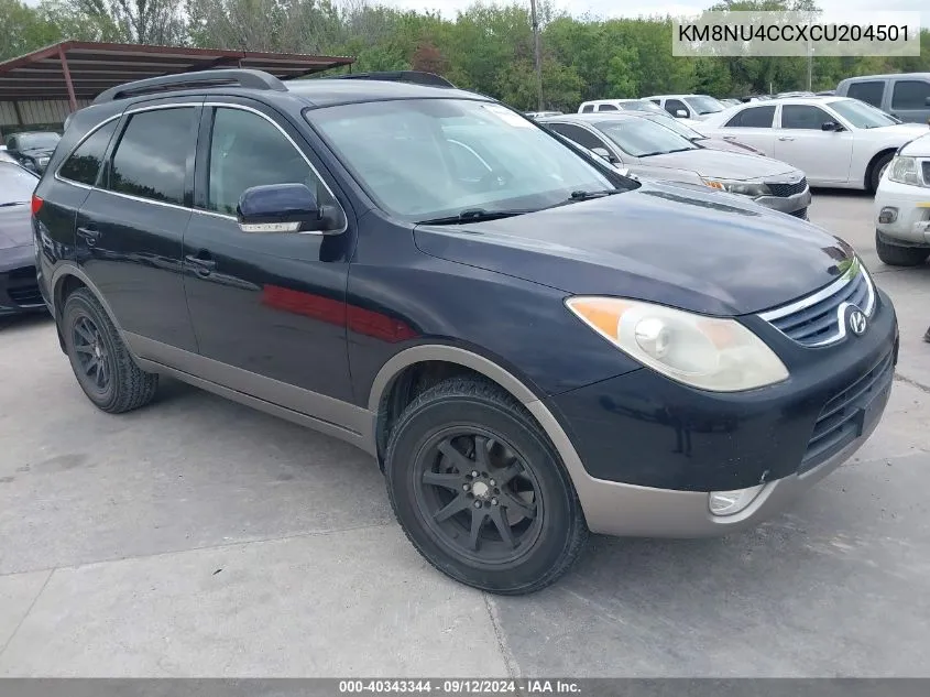 2012 Hyundai Veracruz Gls VIN: KM8NU4CCXCU204501 Lot: 40343344