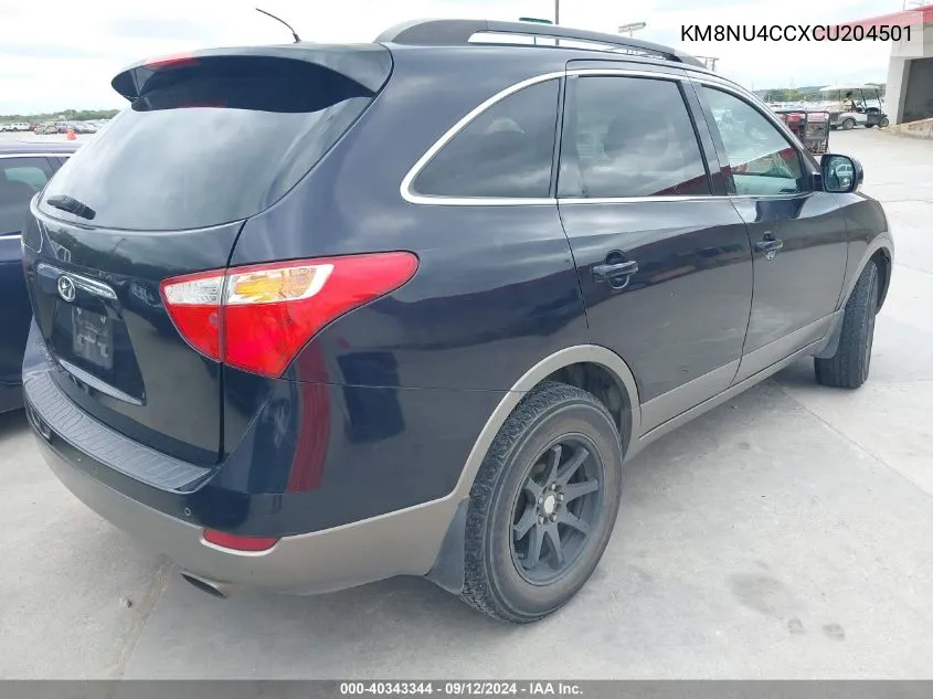 KM8NU4CCXCU204501 2012 Hyundai Veracruz Gls