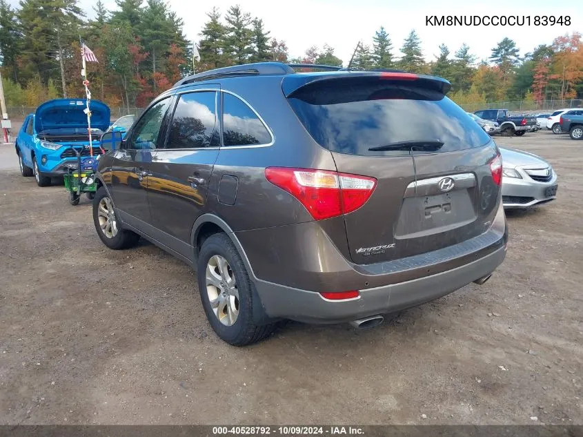 KM8NUDCC0CU183948 2012 Hyundai Veracruz Gls