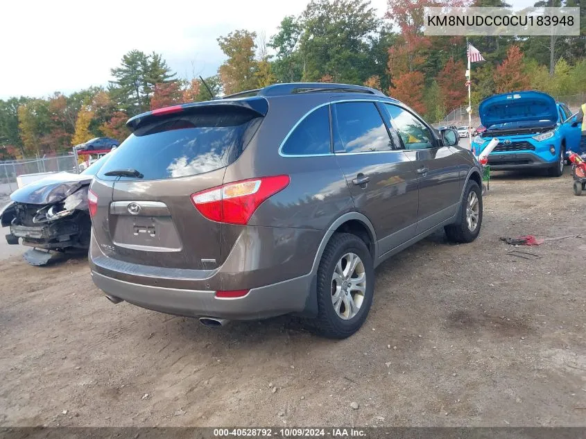 2012 Hyundai Veracruz Gls VIN: KM8NUDCC0CU183948 Lot: 40528792