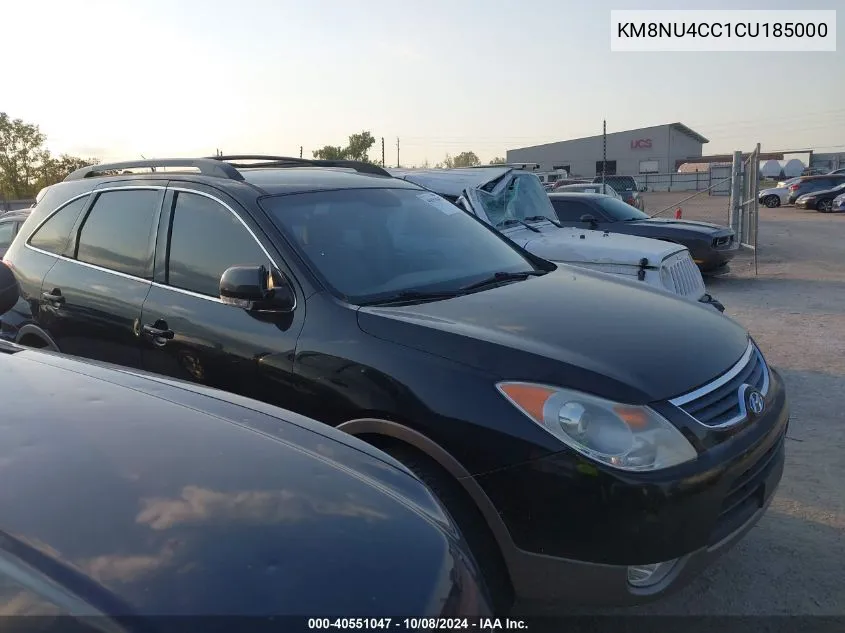 2012 Hyundai Veracruz Gls VIN: KM8NU4CC1CU185000 Lot: 40551047