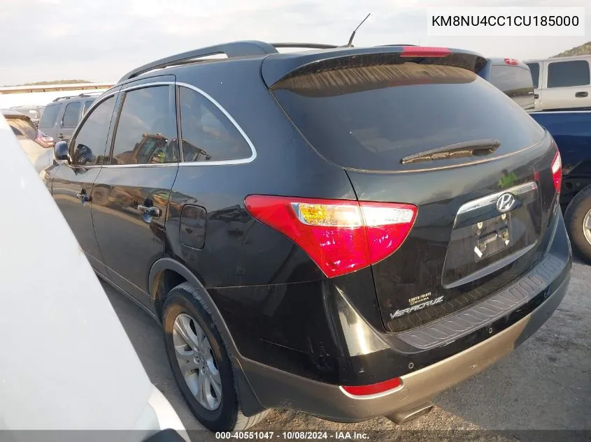 2012 Hyundai Veracruz Gls VIN: KM8NU4CC1CU185000 Lot: 40551047