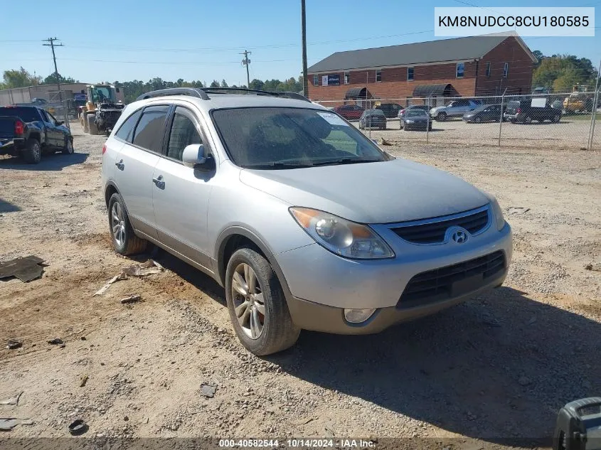 2012 Hyundai Veracruz Limited VIN: KM8NUDCC8CU180585 Lot: 40582544