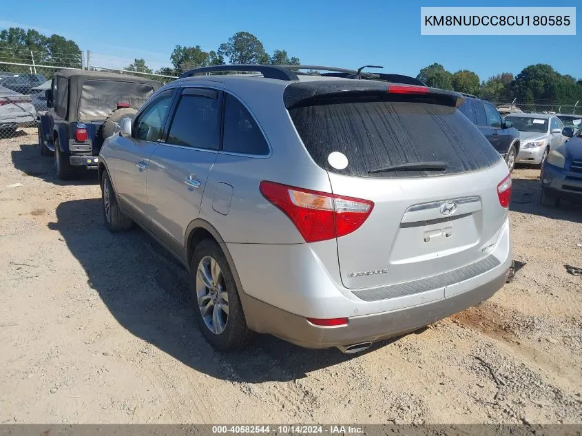 2012 Hyundai Veracruz Limited VIN: KM8NUDCC8CU180585 Lot: 40582544