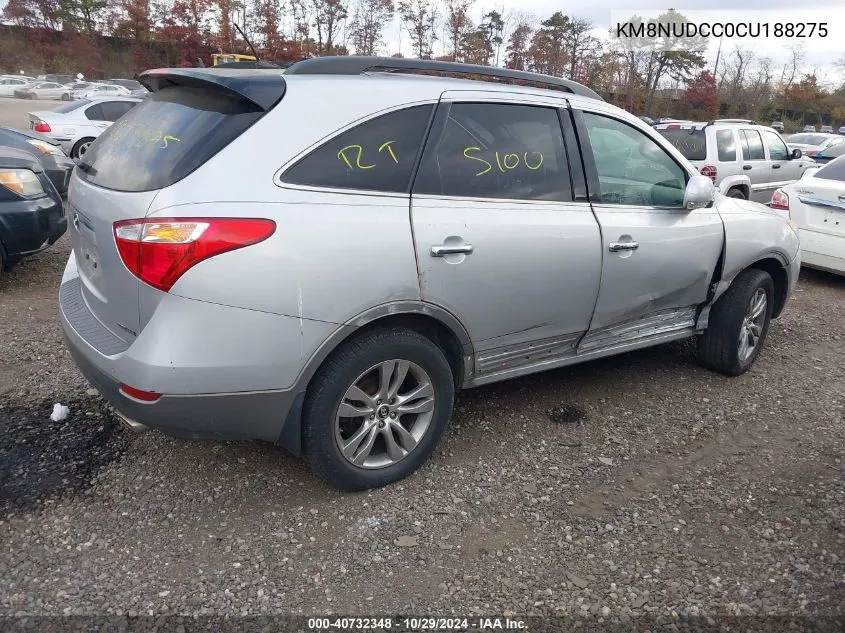 2012 Hyundai Veracruz Limited VIN: KM8NUDCC0CU188275 Lot: 40732348