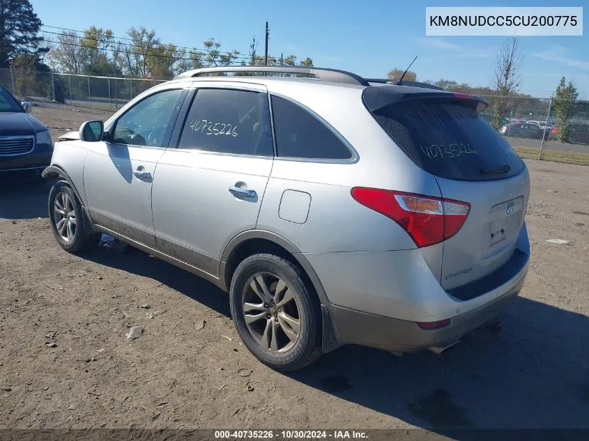 2012 Hyundai Veracruz Limited VIN: KM8NUDCC5CU200775 Lot: 40735226