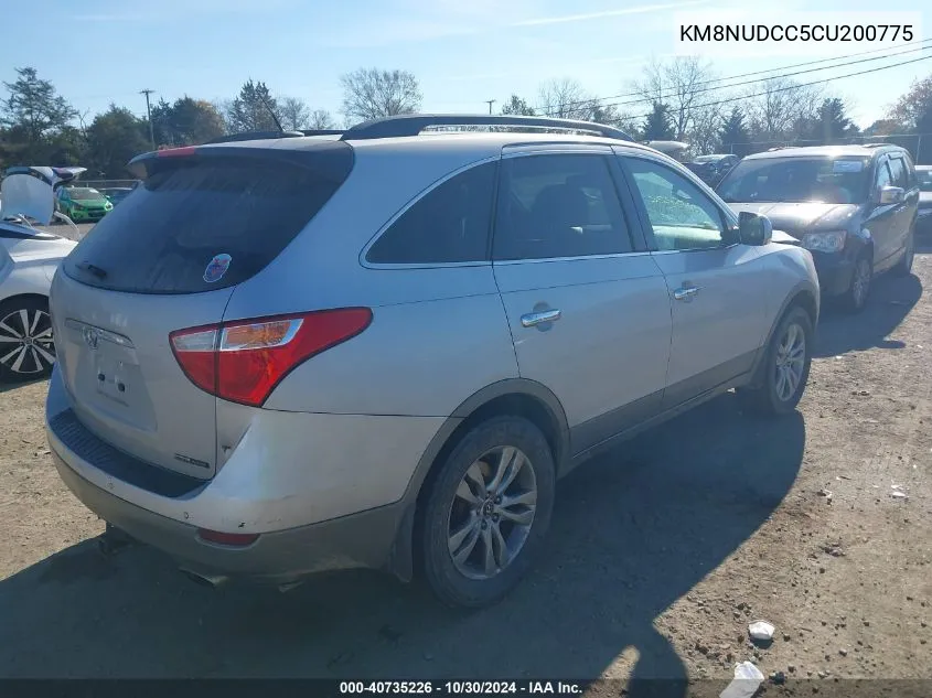 2012 Hyundai Veracruz Limited VIN: KM8NUDCC5CU200775 Lot: 40735226