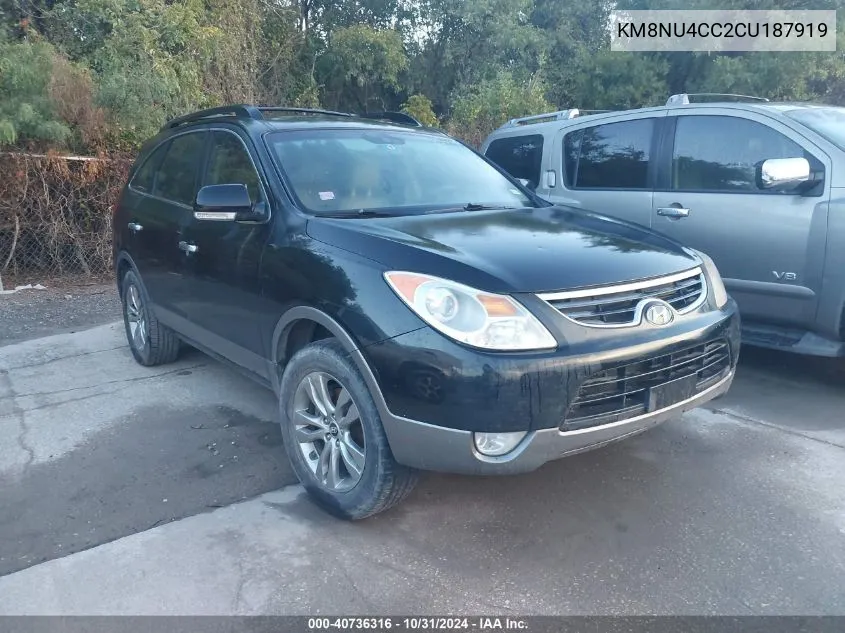 2012 Hyundai Veracruz Limited VIN: KM8NU4CC2CU187919 Lot: 40736316