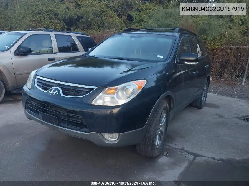 2012 Hyundai Veracruz Limited VIN: KM8NU4CC2CU187919 Lot: 40736316