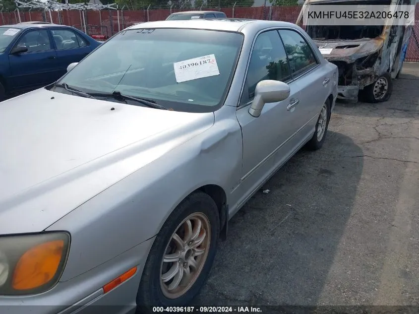 2002 Hyundai Xg350 L VIN: KMHFU45E32A206478 Lot: 40396187