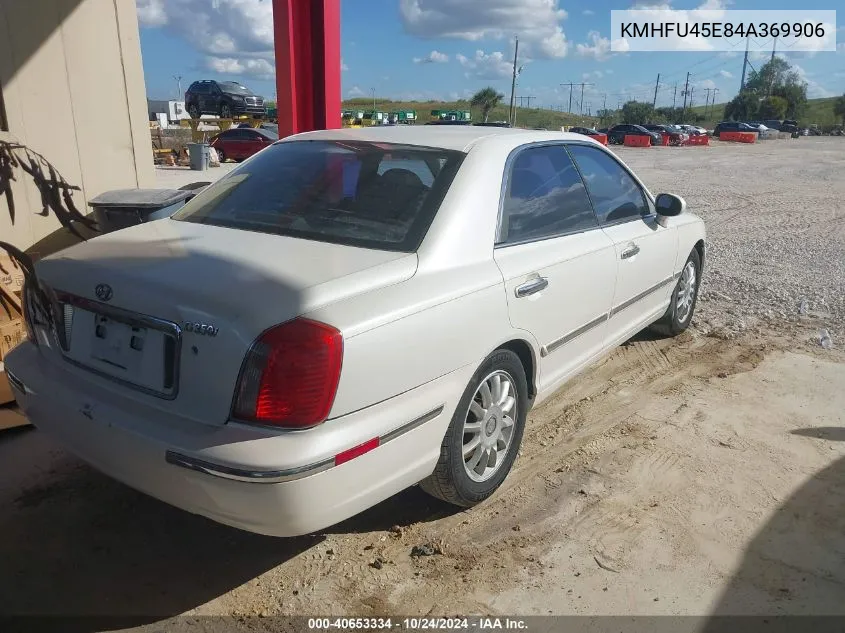 2004 Hyundai Xg350 L VIN: KMHFU45E84A369906 Lot: 40653334