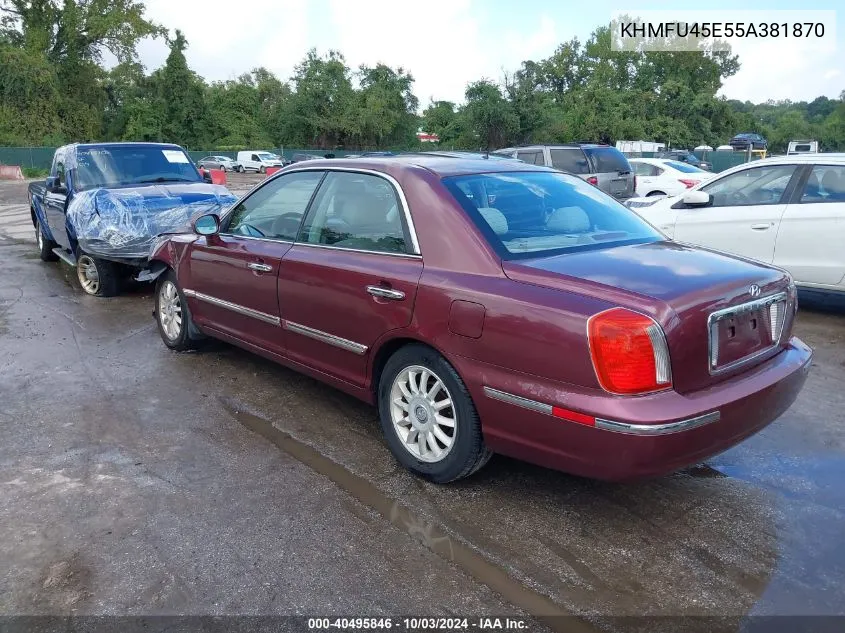 KHMFU45E55A381870 2005 Hyundai Xg350