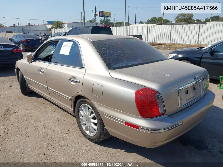 KMHFU45E85A417566 2005 Hyundai Xg350 L