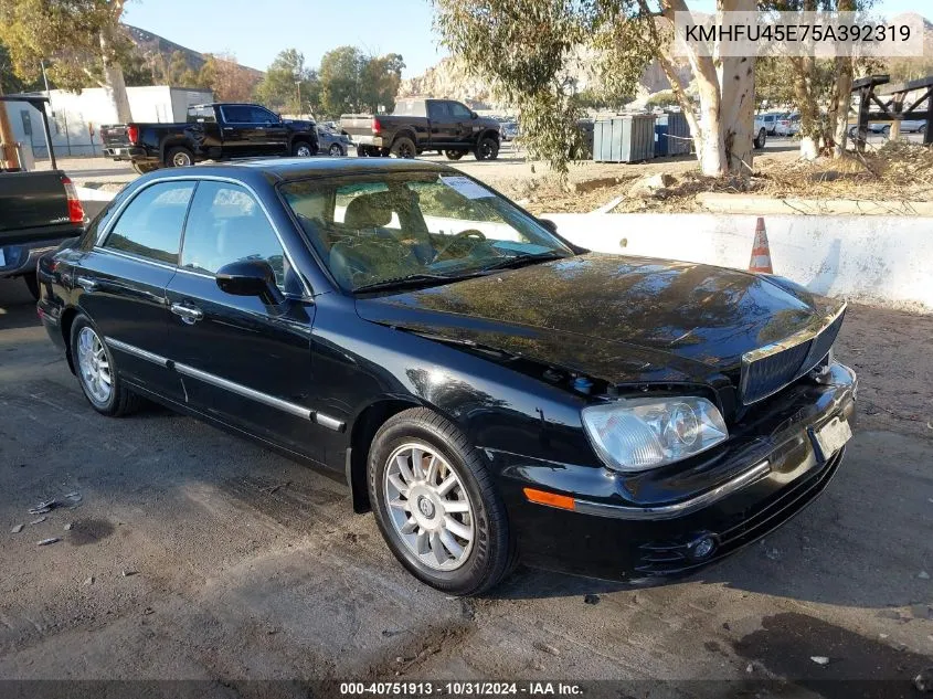 2005 Hyundai Xg350 L VIN: KMHFU45E75A392319 Lot: 40751913