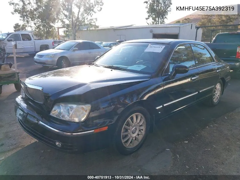 2005 Hyundai Xg350 L VIN: KMHFU45E75A392319 Lot: 40751913