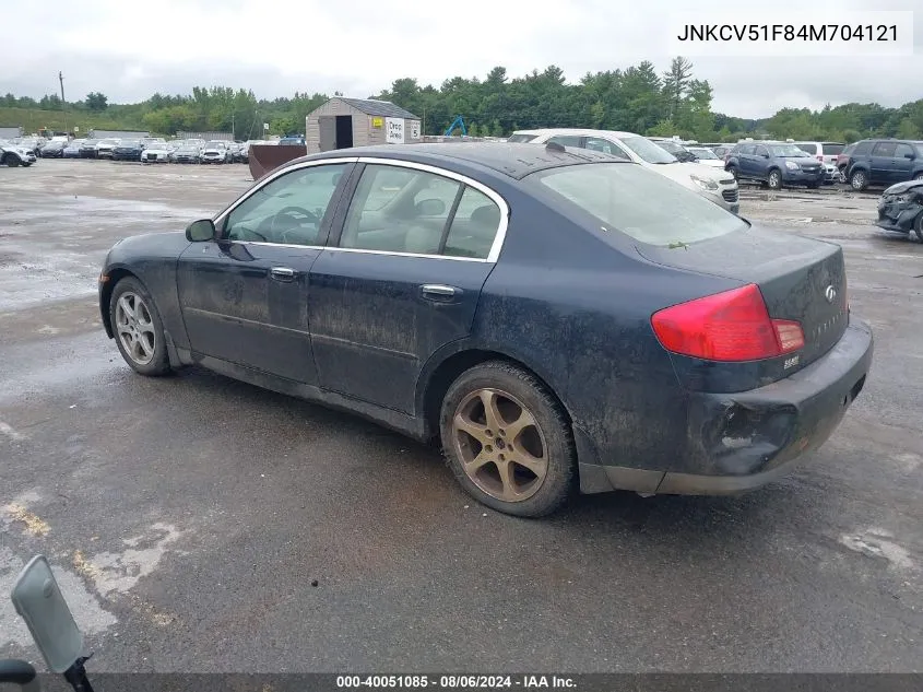 JNKCV51F84M704121 2004 Infiniti G35X