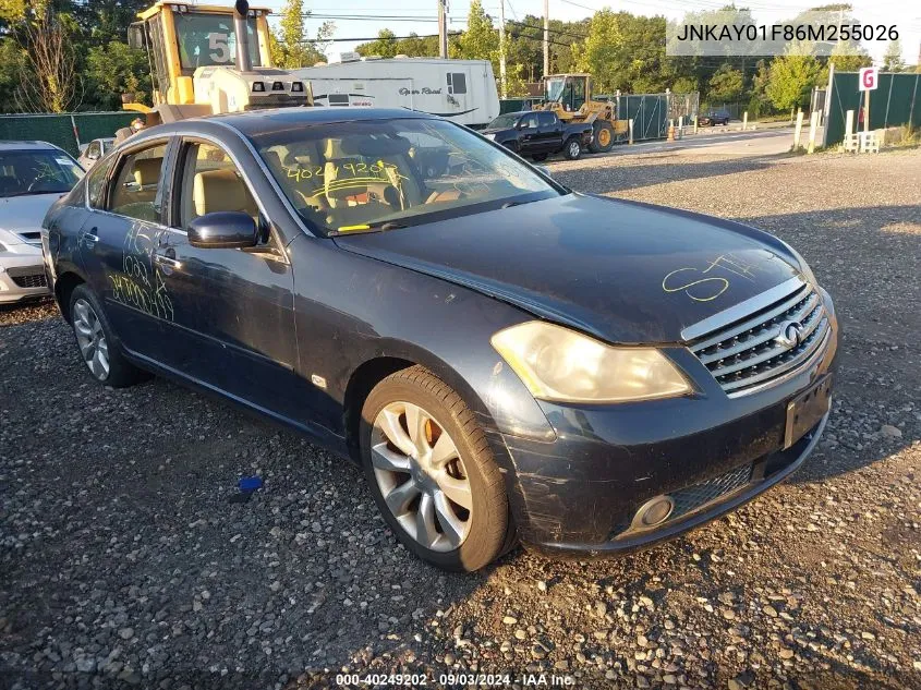 2006 Infiniti M35X VIN: JNKAY01F86M255026 Lot: 40249202