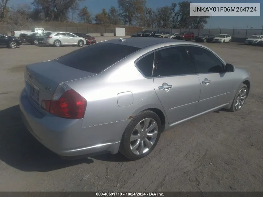 2006 Infiniti M35X VIN: JNKAY01F06M264724 Lot: 40691719