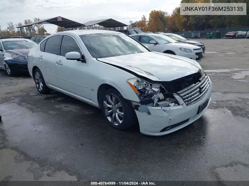 2006 Infiniti M35X VIN: JNKAY01F36M253135 Lot: 40764999