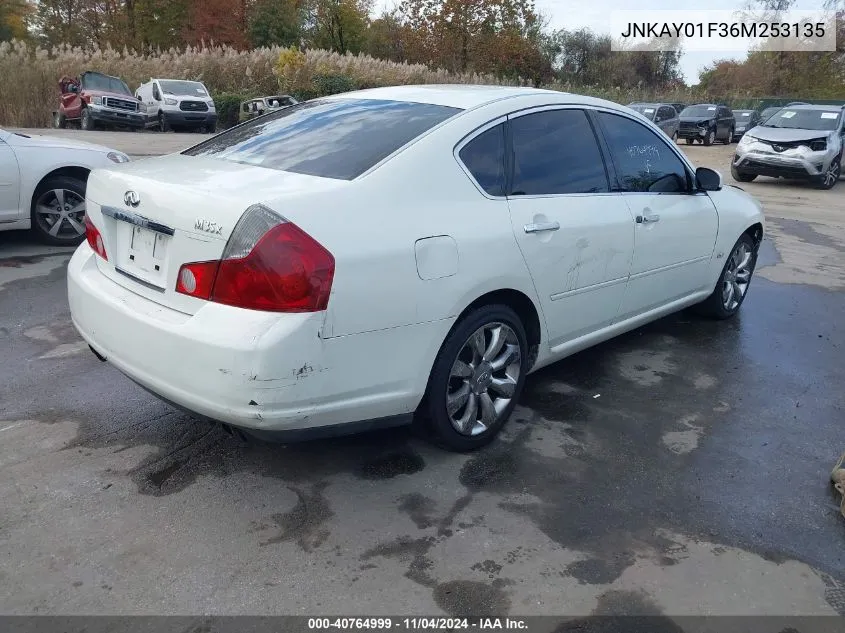 2006 Infiniti M35X VIN: JNKAY01F36M253135 Lot: 40764999