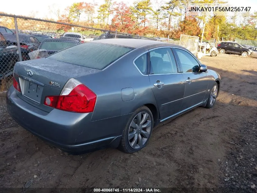 2006 Infiniti M35X VIN: JNKAY01F56M256747 Lot: 40868745